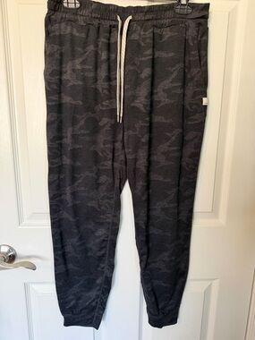 Vuori Dark Gray Camouflage Jogger Pants - Lightweight Drawstring